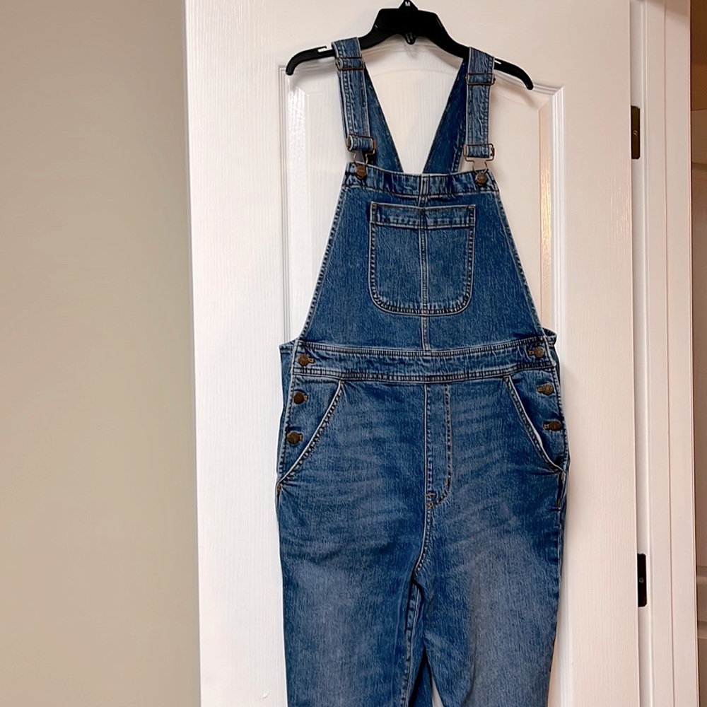 J. Crew denim overalls. Blue. L.
